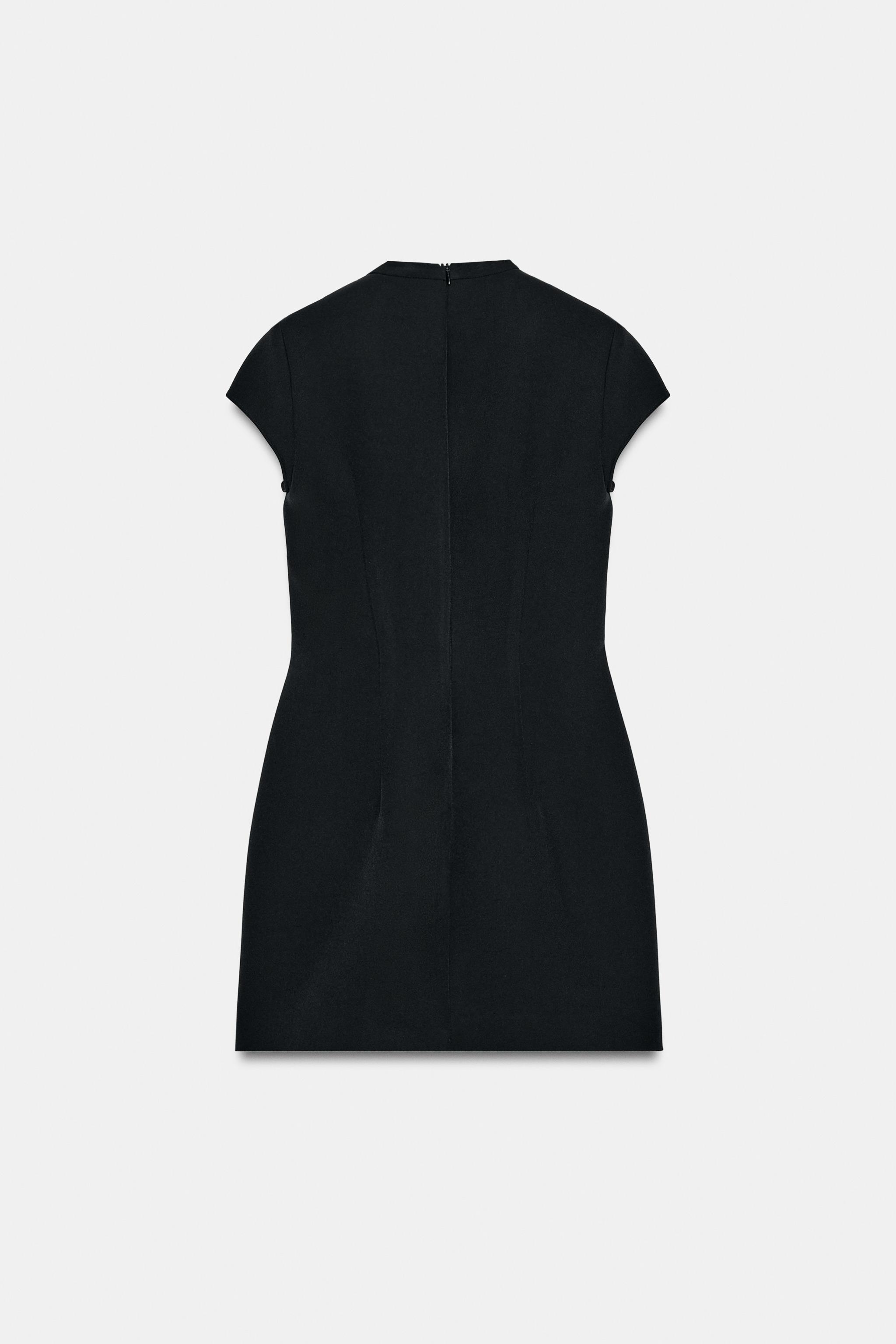 SHORT POLKA DOT TIE DRESS